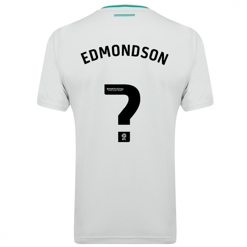 キッズフットボールタイラー・エドモンソン#0白アウェイシャツ2023/24ジャージーユニフォーム