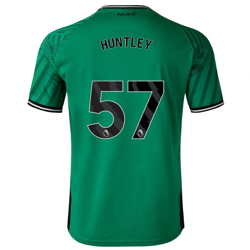 キッズフットボールジェームズ・ハントリー#57緑アウェイシャツ2023/24ジャージーユニフォーム