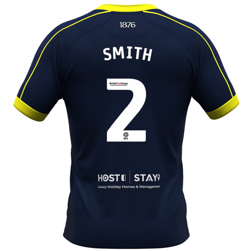 キッズフットボールトミー・スミス#2ネイビーアウェイシャツ2023/24ジャージーユニフォーム