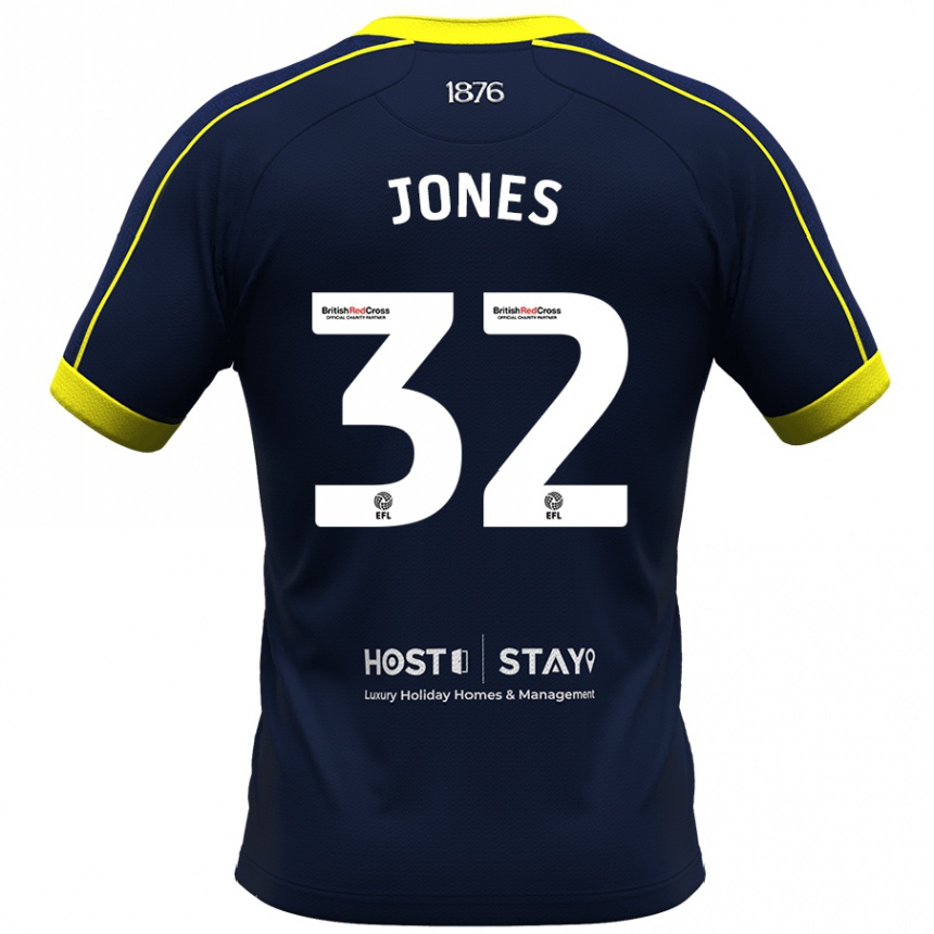 キッズフットボールジェイミー・ジョーンズ#32ネイビーアウェイシャツ2023/24ジャージーユニフォーム