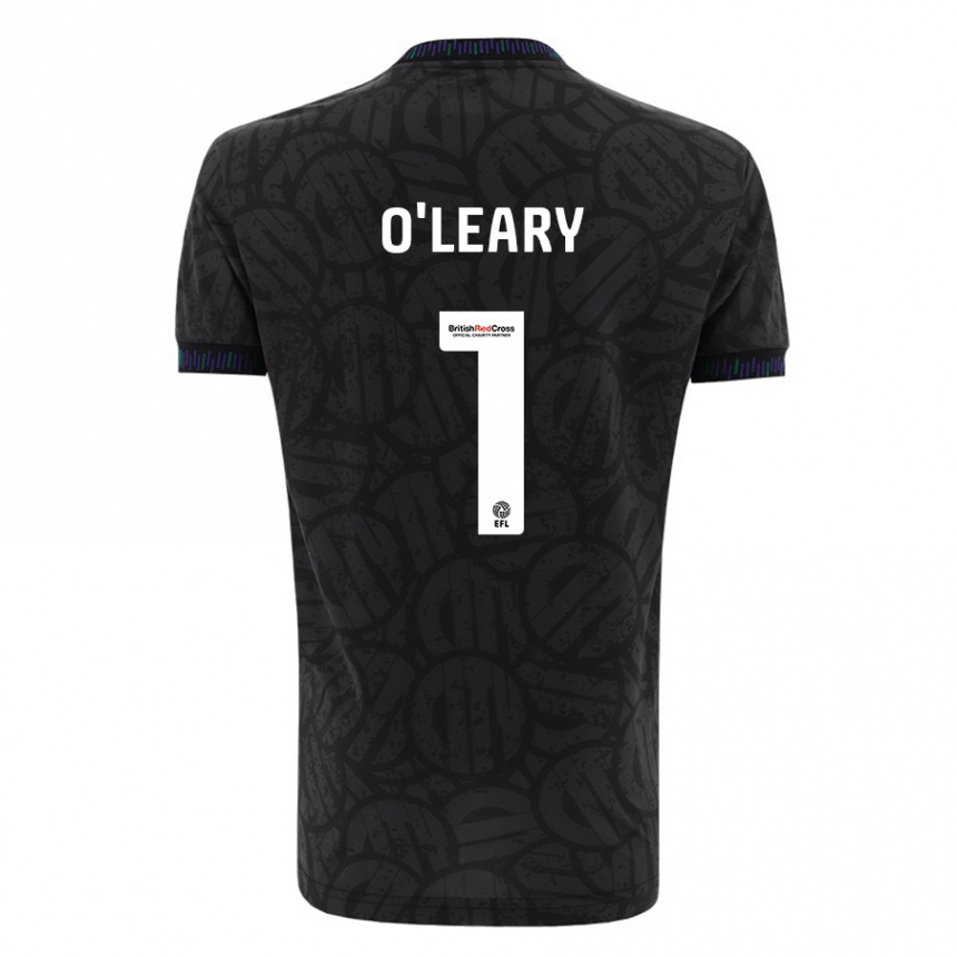 キッズフットボールマックス・オレアリー #1黒アウェイシャツ2023/24ジャージーユニフォーム