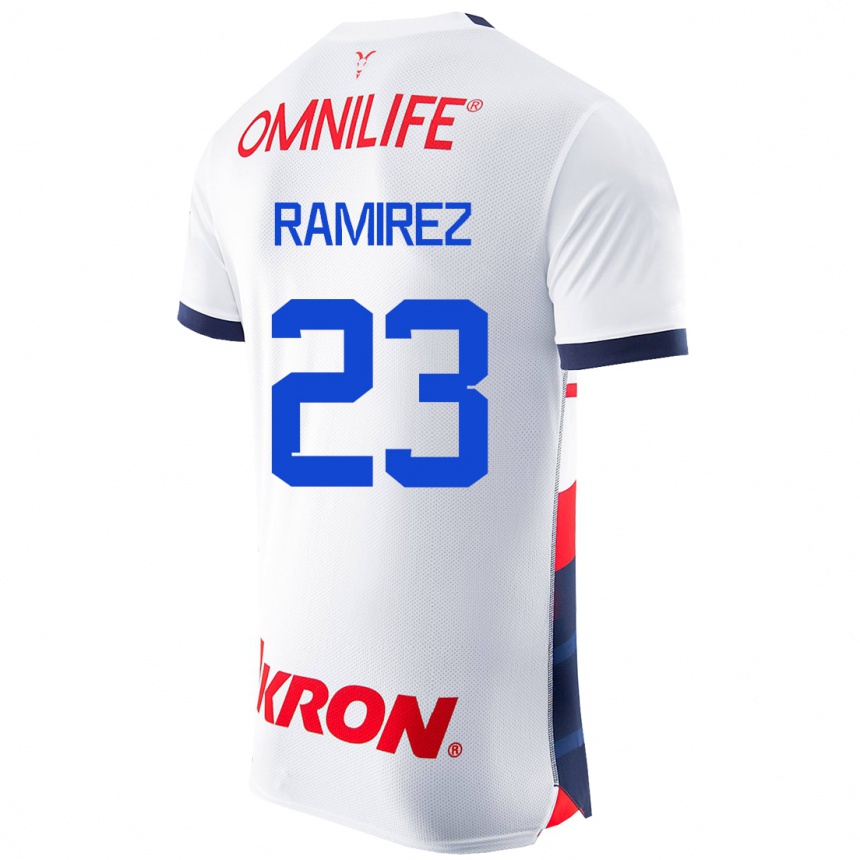 キッズフットボールアレッサンドラ・ラミレス#23白アウェイシャツ2023/24ジャージーユニフォーム