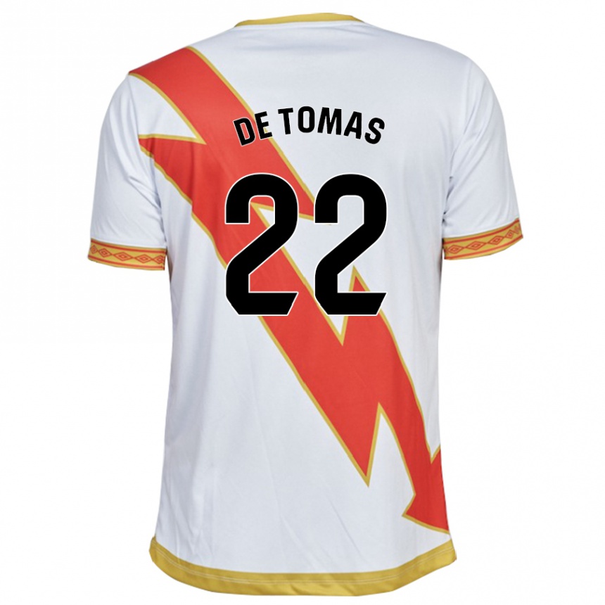 メンズフットボールラウール・デ・トマス#22白ホームシャツ2023/24ジャージーユニフォーム