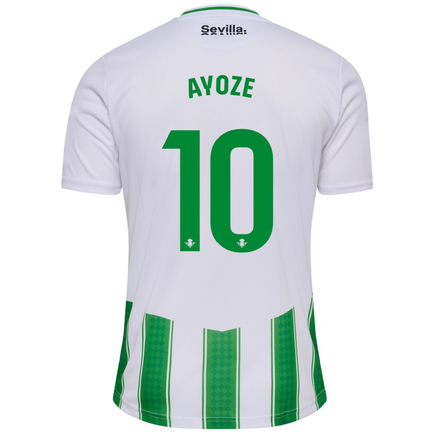 メンズフットボールアジョセ・ペレス#10白ホームシャツ2023/24ジャージーユニフォーム