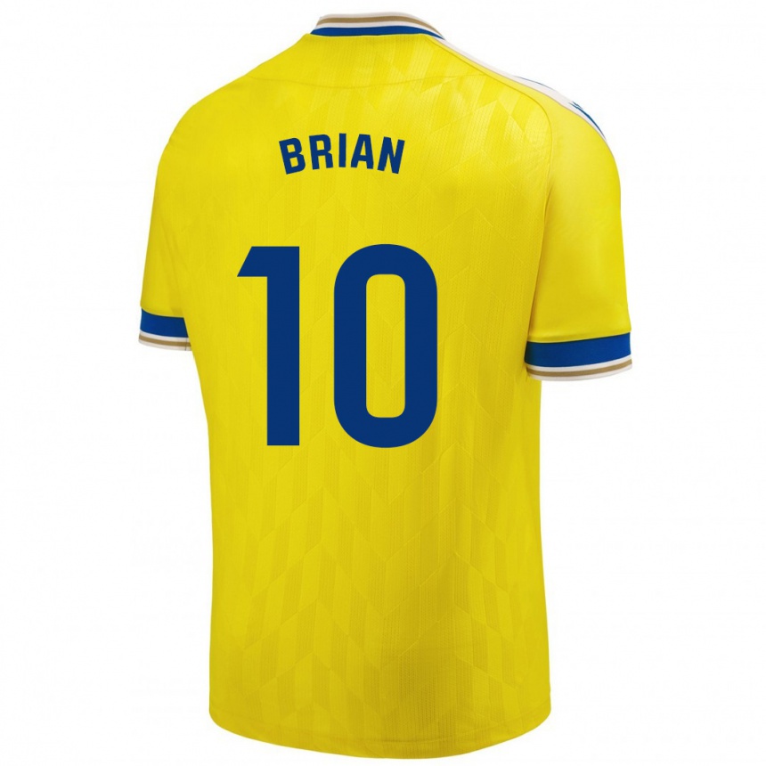 メンズフットボールブライアン・オカンポ#10イエローホームシャツ2023/24ジャージーユニフォーム