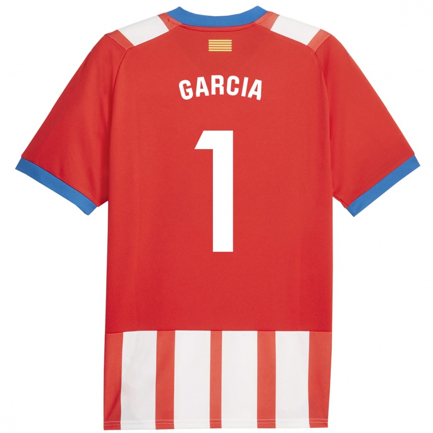 メンズフットボールルーカス・ガルシア#1赤白ホームシャツ2023/24ジャージーユニフォーム