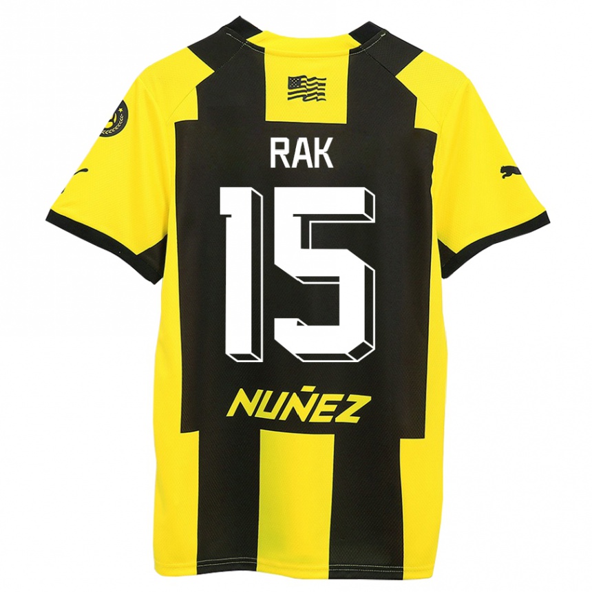 メンズフットボールヨネッタム・ラック#15黄 黒ホームシャツ2023/24ジャージーユニフォーム