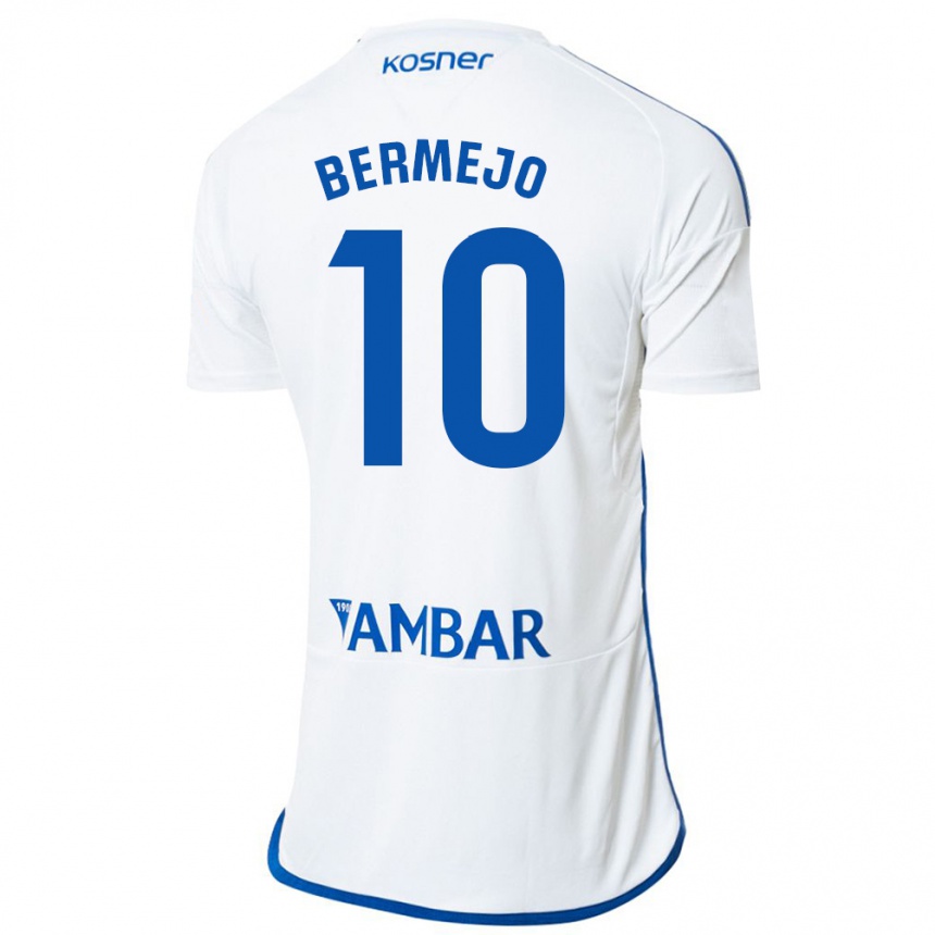 メンズフットボールセルヒオ・ベルメホ#10白ホームシャツ2023/24ジャージーユニフォーム