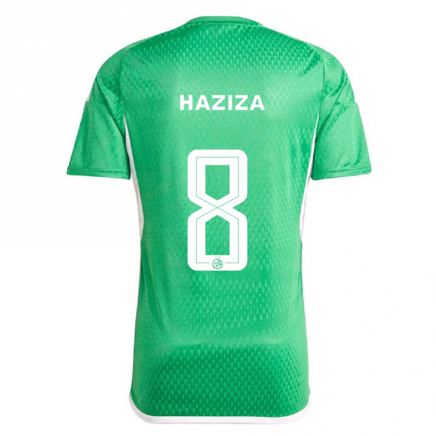メンズフットボールドレヴ・ハツィザ#8白青ホームシャツ2023/24ジャージーユニフォーム