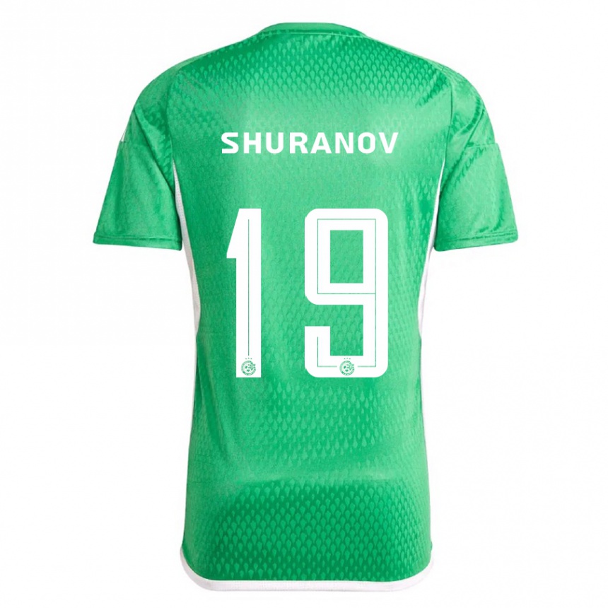メンズフットボールエリック・シュラノフ#19白青ホームシャツ2023/24ジャージーユニフォーム