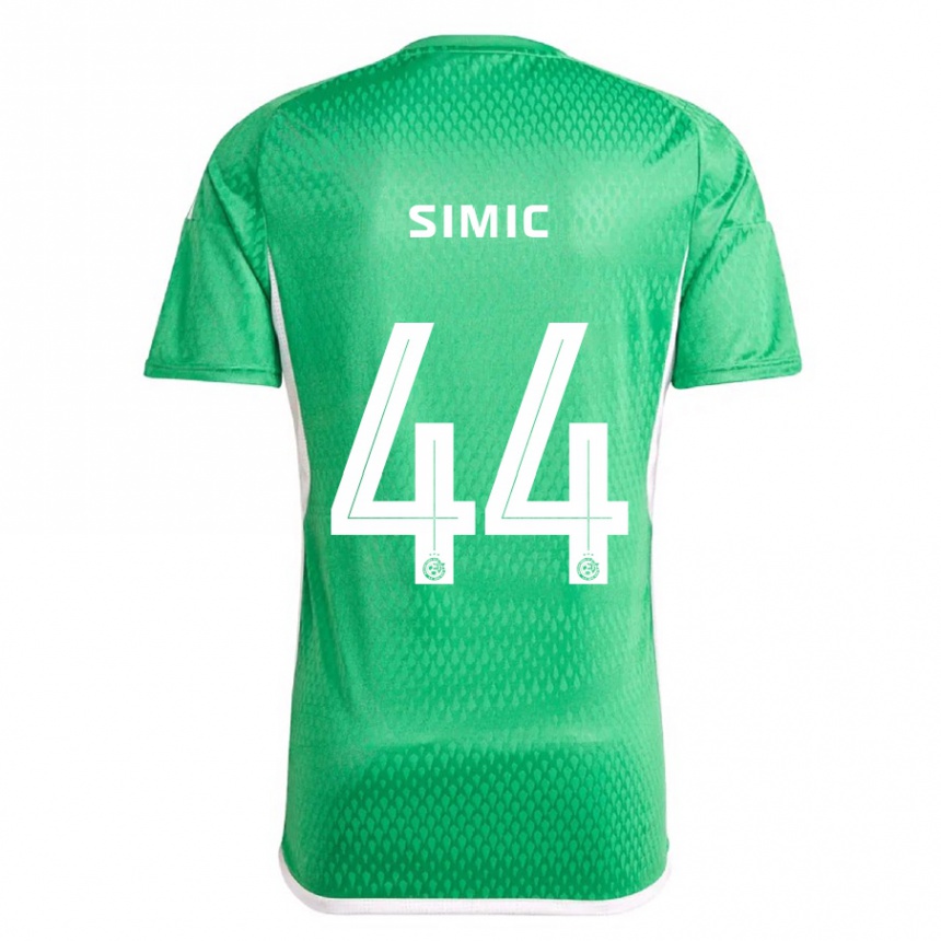 メンズフットボールロレンツォ・シミッチ#44白青ホームシャツ2023/24ジャージーユニフォーム