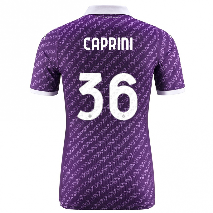 メンズフットボールマート・ダニエル・カプリーニ#36バイオレットホームシャツ2023/24ジャージーユニフォーム