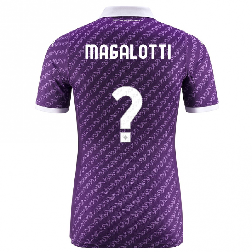メンズフットボールマティア・マガロッティ#0バイオレットホームシャツ2023/24ジャージーユニフォーム