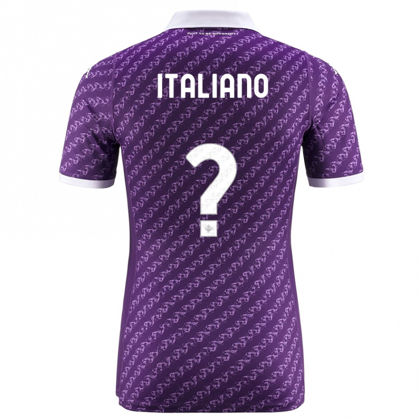 メンズフットボールリッカルド・イタリアーノ#0バイオレットホームシャツ2023/24ジャージーユニフォーム