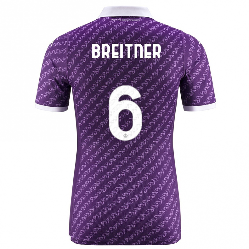 メンズフットボールステファニー・ブライトナー#6バイオレットホームシャツ2023/24ジャージーユニフォーム