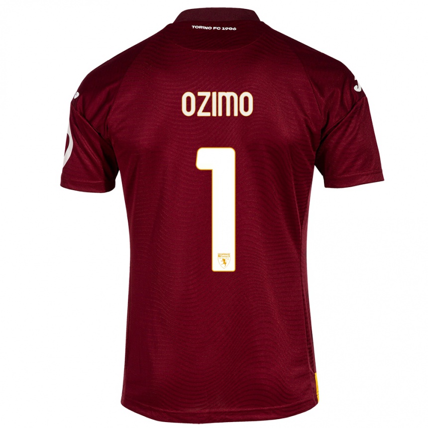 メンズフットボールアリアナ・オジモ#1暗赤色ホームシャツ2023/24ジャージーユニフォーム
