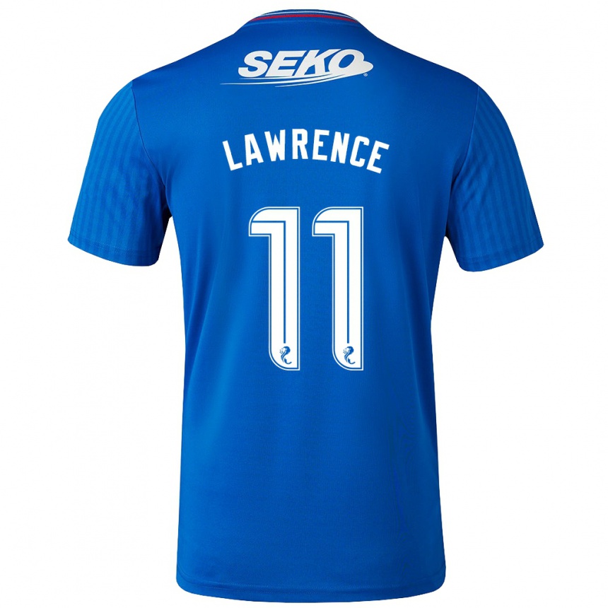 メンズフットボールトム・ローレンス#11青ホームシャツ2023/24ジャージーユニフォーム