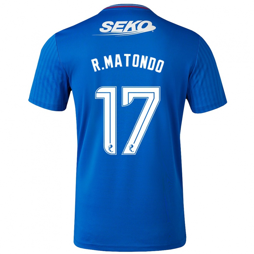 メンズフットボールラビ・マトンド#17青ホームシャツ2023/24ジャージーユニフォーム