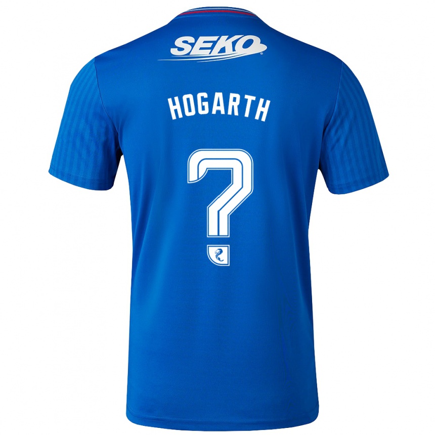 メンズフットボールジェイ・ホガース #0青ホームシャツ2023/24ジャージーユニフォーム