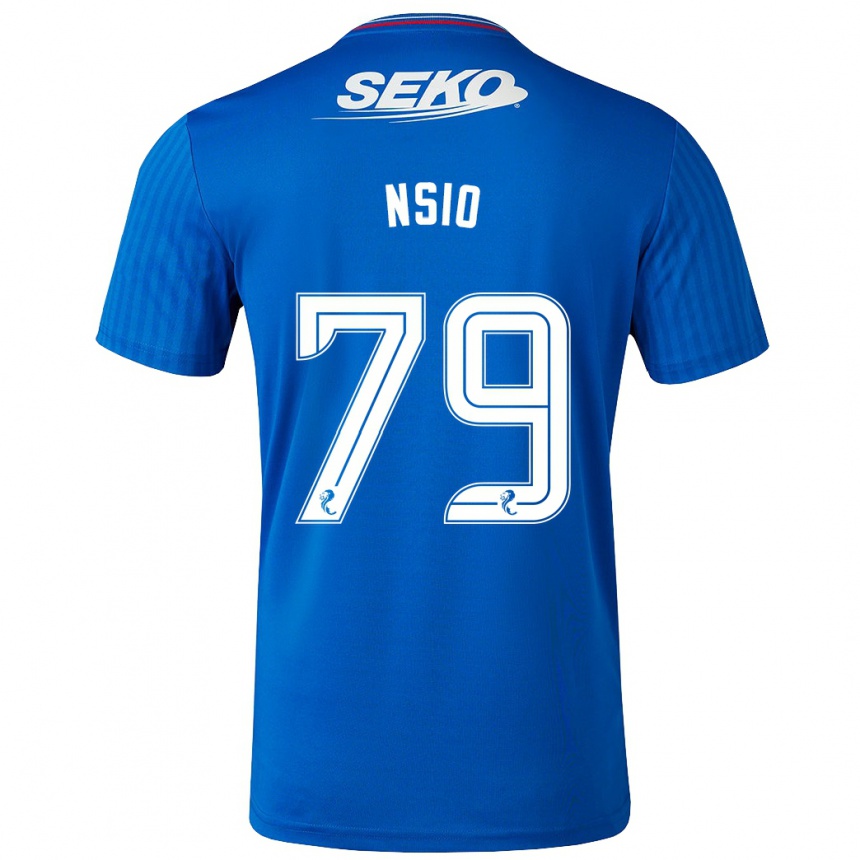 メンズフットボールポール・ンシオ#79青ホームシャツ2023/24ジャージーユニフォーム