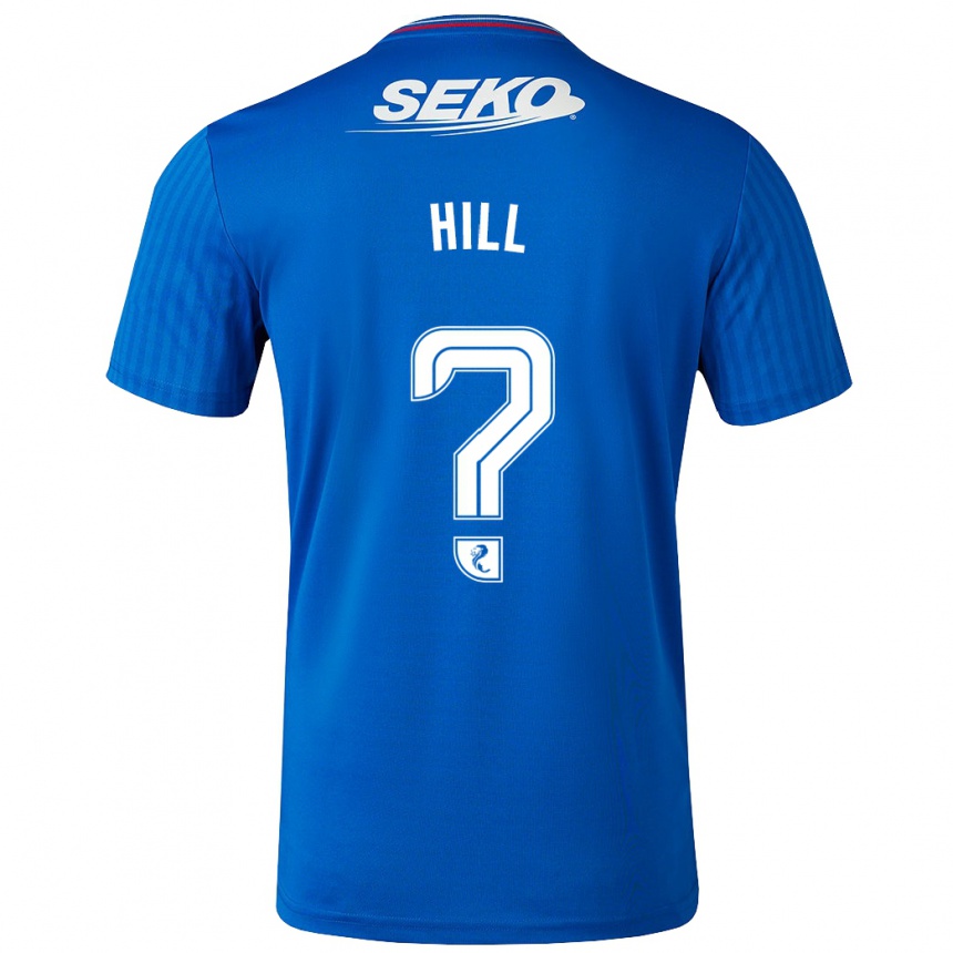 メンズフットボールキャサリン・ヒル#0青ホームシャツ2023/24ジャージーユニフォーム