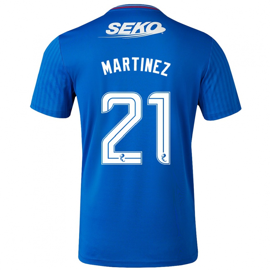 メンズフットボールリサ・マルティネス#21青ホームシャツ2023/24ジャージーユニフォーム