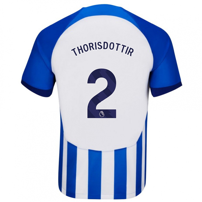 メンズフットボールマリア・トリスドッティル#2青ホームシャツ2023/24ジャージーユニフォーム
