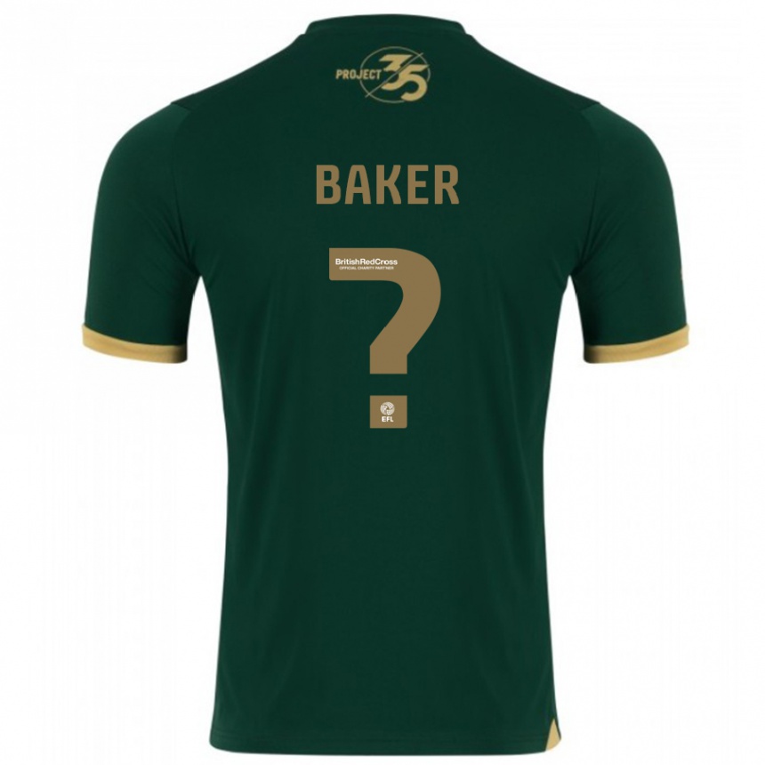メンズフットボールザック・ベイカー#0緑ホームシャツ2023/24ジャージーユニフォーム
