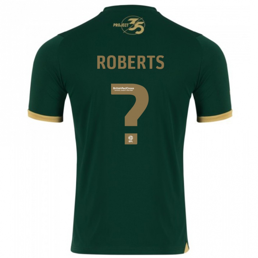 メンズフットボールケイレブ・ロバーツ#0緑ホームシャツ2023/24ジャージーユニフォーム