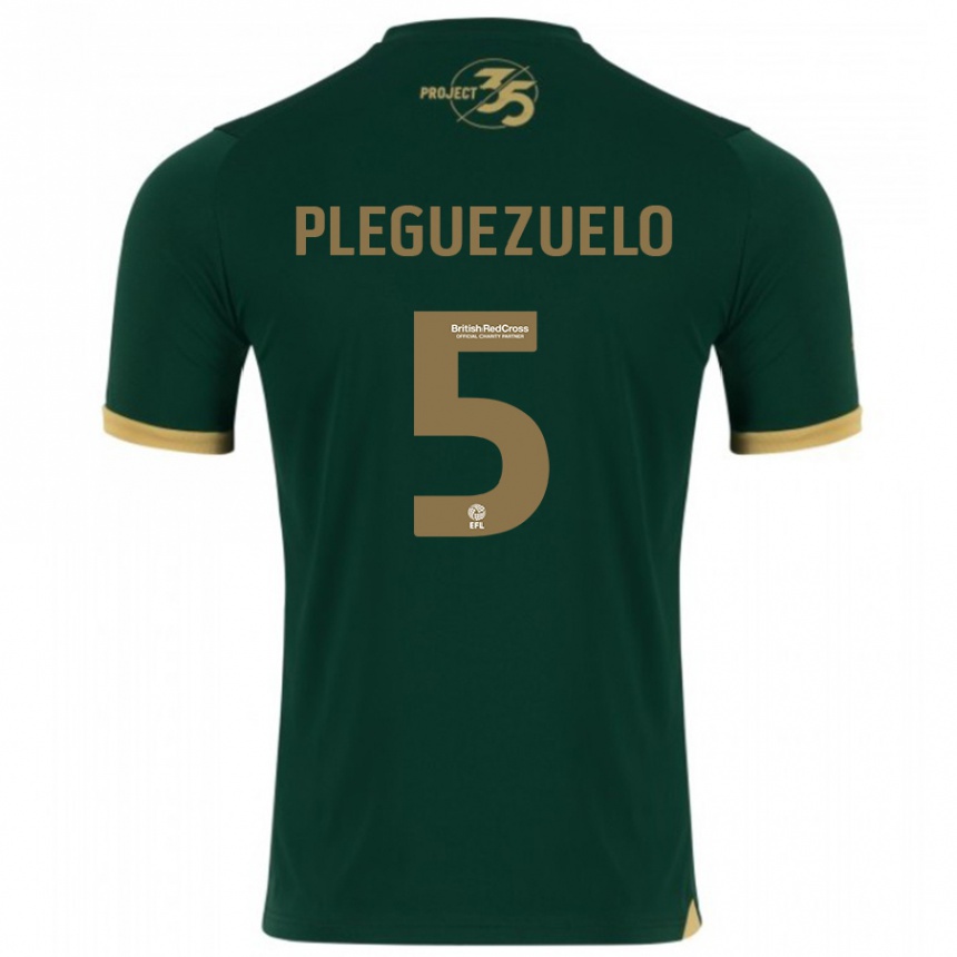 メンズフットボールフリオ・プレゲスエロ#5緑ホームシャツ2023/24ジャージーユニフォーム