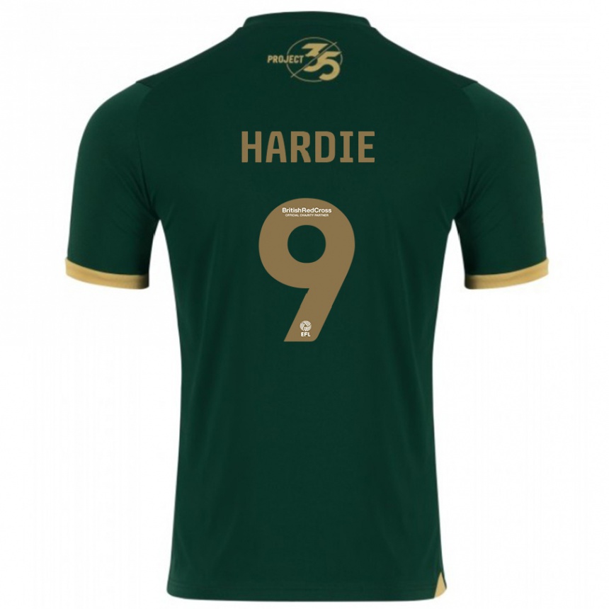 メンズフットボールライアン・ハーデ#9緑ホームシャツ2023/24ジャージーユニフォーム