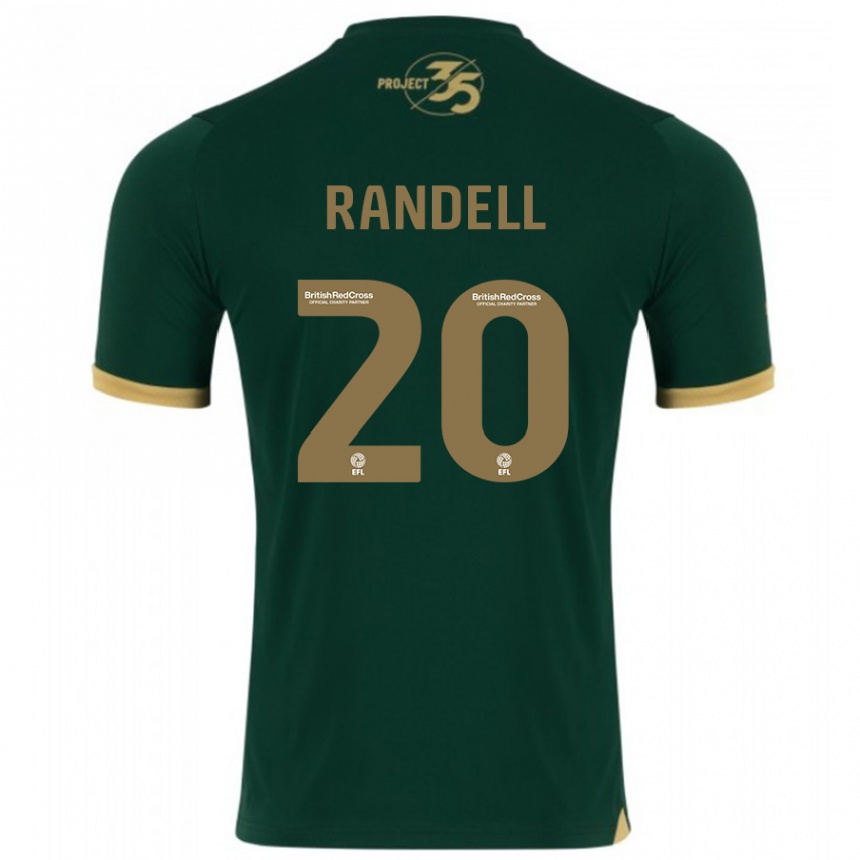 メンズフットボールアダム・ランデル#20緑ホームシャツ2023/24ジャージーユニフォーム