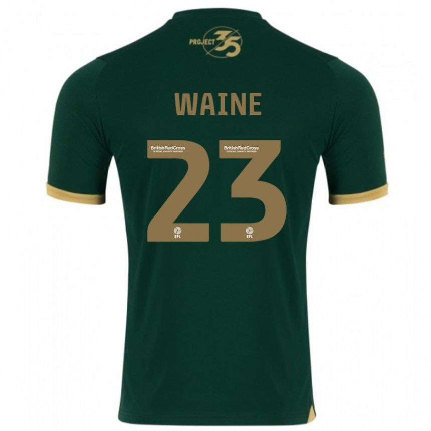 メンズフットボールベン・ウェイン#23緑ホームシャツ2023/24ジャージーユニフォーム