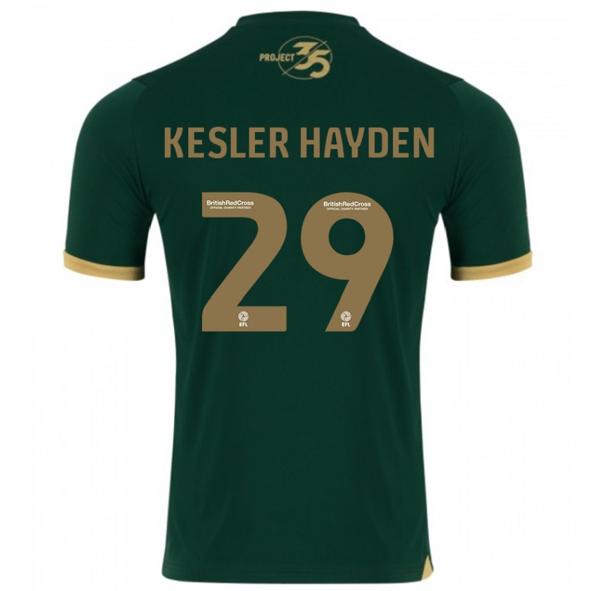 メンズフットボールケイン・ケスラー#29緑ホームシャツ2023/24ジャージーユニフォーム