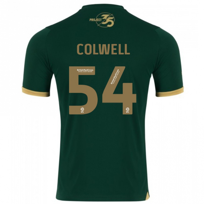 メンズフットボールルイス・コルウェル#54緑ホームシャツ2023/24ジャージーユニフォーム