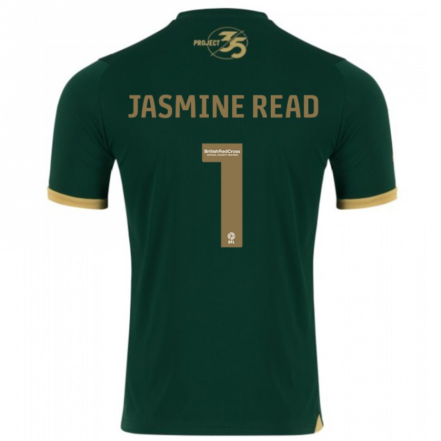 メンズフットボールジャスミン・リード#1緑ホームシャツ2023/24ジャージーユニフォーム