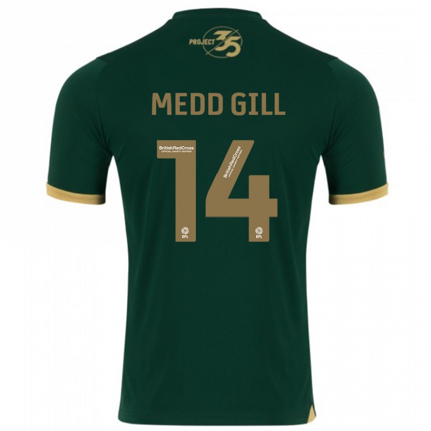 メンズフットボールタムシン・メッド・ギル#14緑ホームシャツ2023/24ジャージーユニフォーム