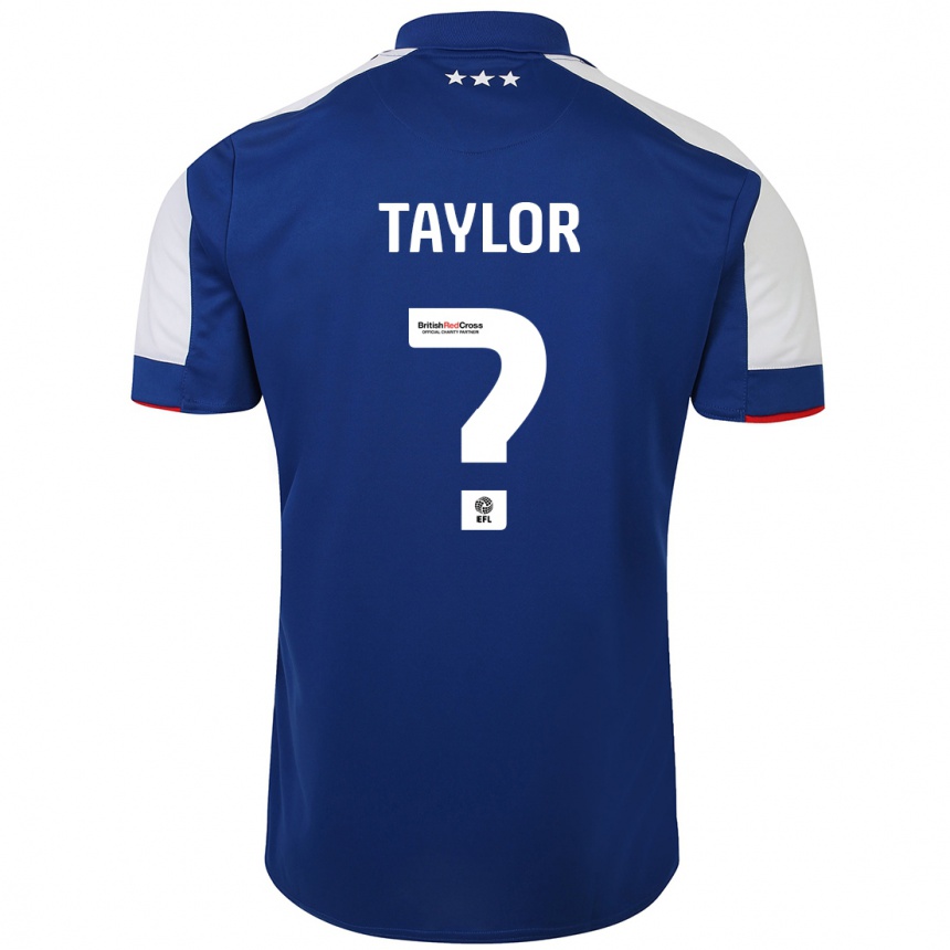メンズフットボールトム・テイラー#0青ホームシャツ2023/24ジャージーユニフォーム