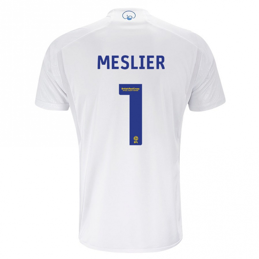 メンズフットボールイラン・メリエ#1白ホームシャツ2023/24ジャージーユニフォーム