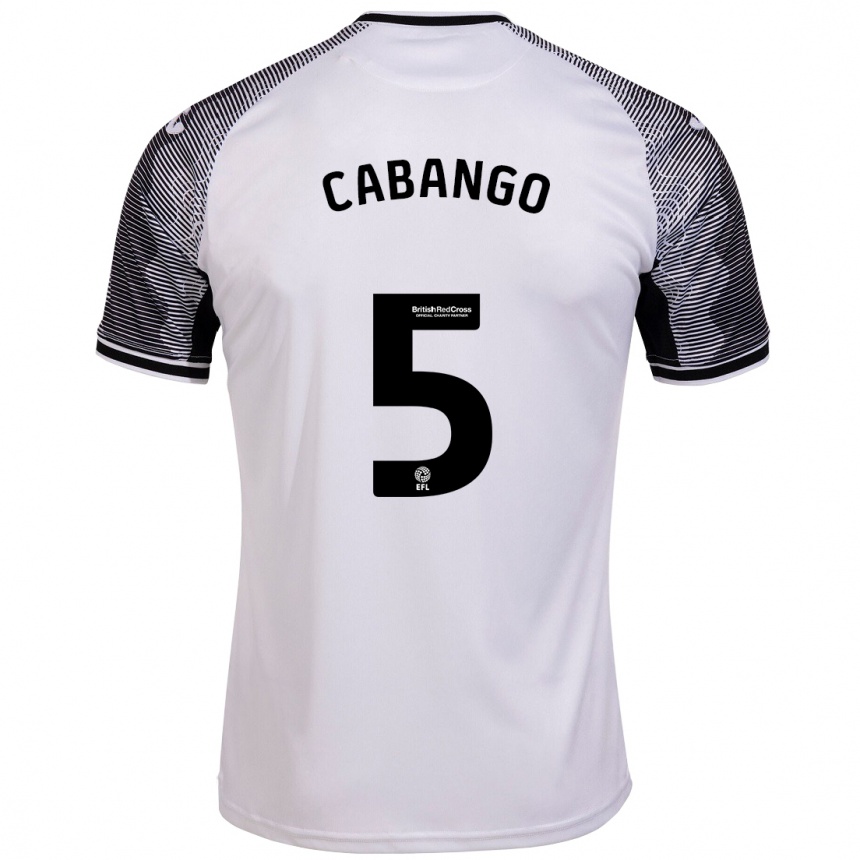 メンズフットボールベンジャミン・カバンゴ#5白ホームシャツ2023/24ジャージーユニフォーム