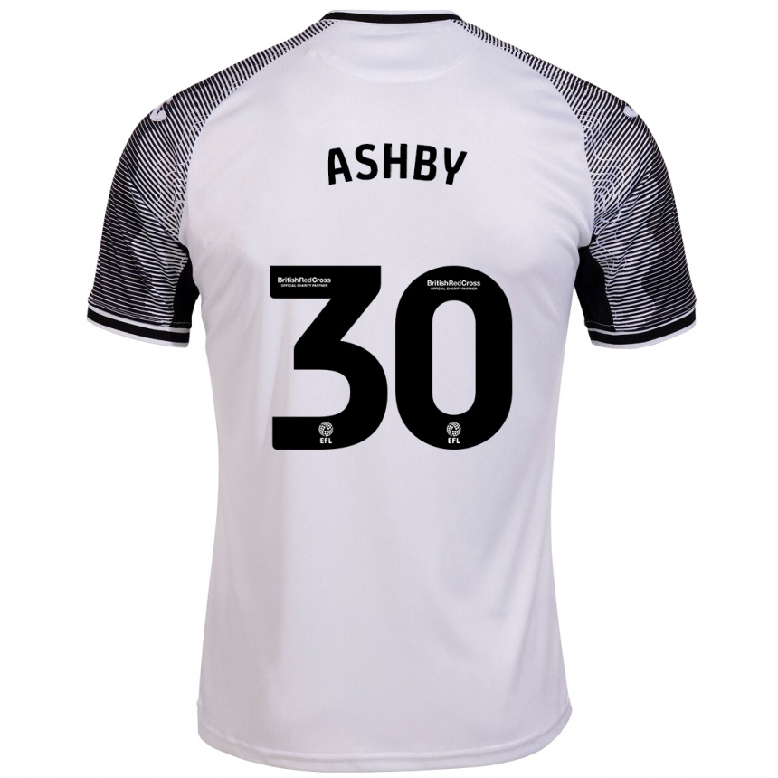 メンズフットボールハリソン・アシュビー#30白ホームシャツ2023/24ジャージーユニフォーム
