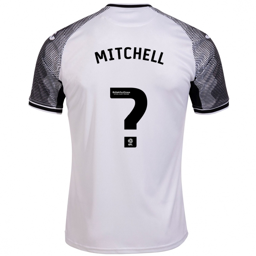 メンズフットボールレミー・ミッチェル#0白ホームシャツ2023/24ジャージーユニフォーム