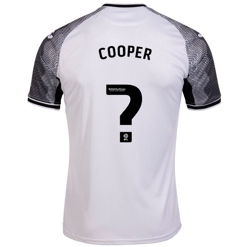 メンズフットボールジャック・クーパー#0白ホームシャツ2023/24ジャージーユニフォーム