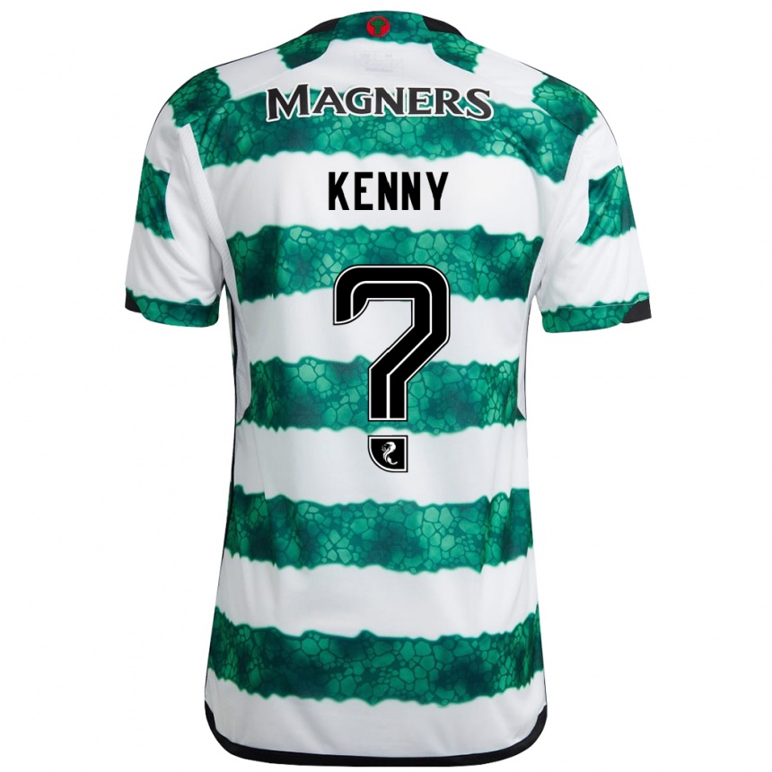 メンズフットボールジョニー・ケニー#0緑ホームシャツ2023/24ジャージーユニフォーム