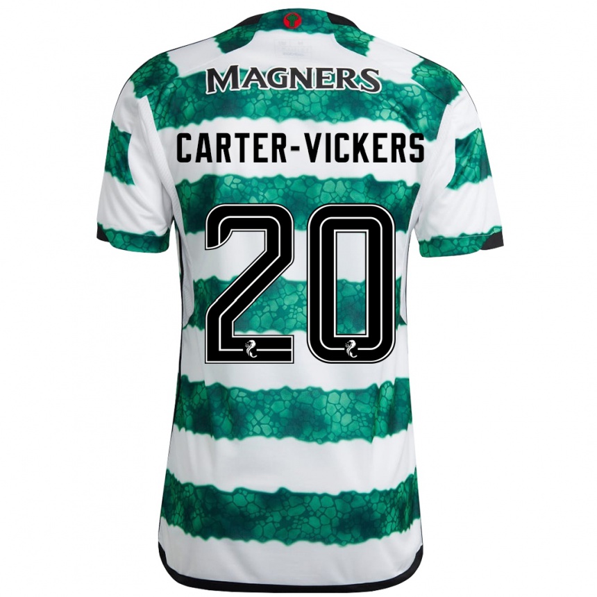 メンズフットボールキャメロン・カーター＝ヴィッカース#20緑ホームシャツ2023/24ジャージーユニフォーム
