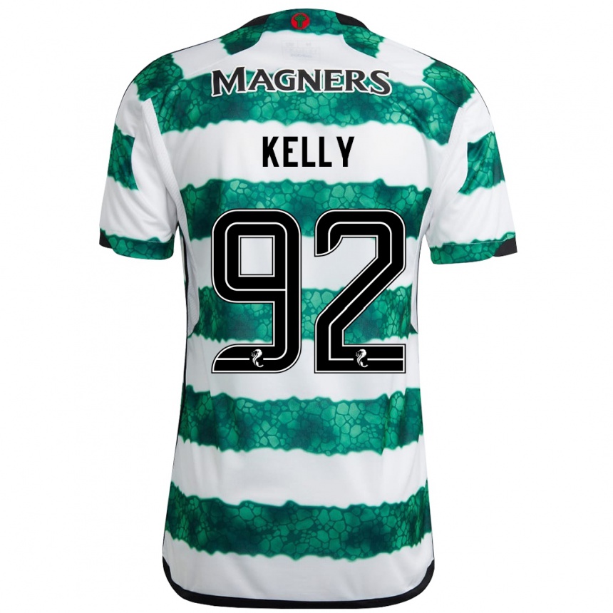 メンズフットボールダニエル・ケリー#92緑ホームシャツ2023/24ジャージーユニフォーム