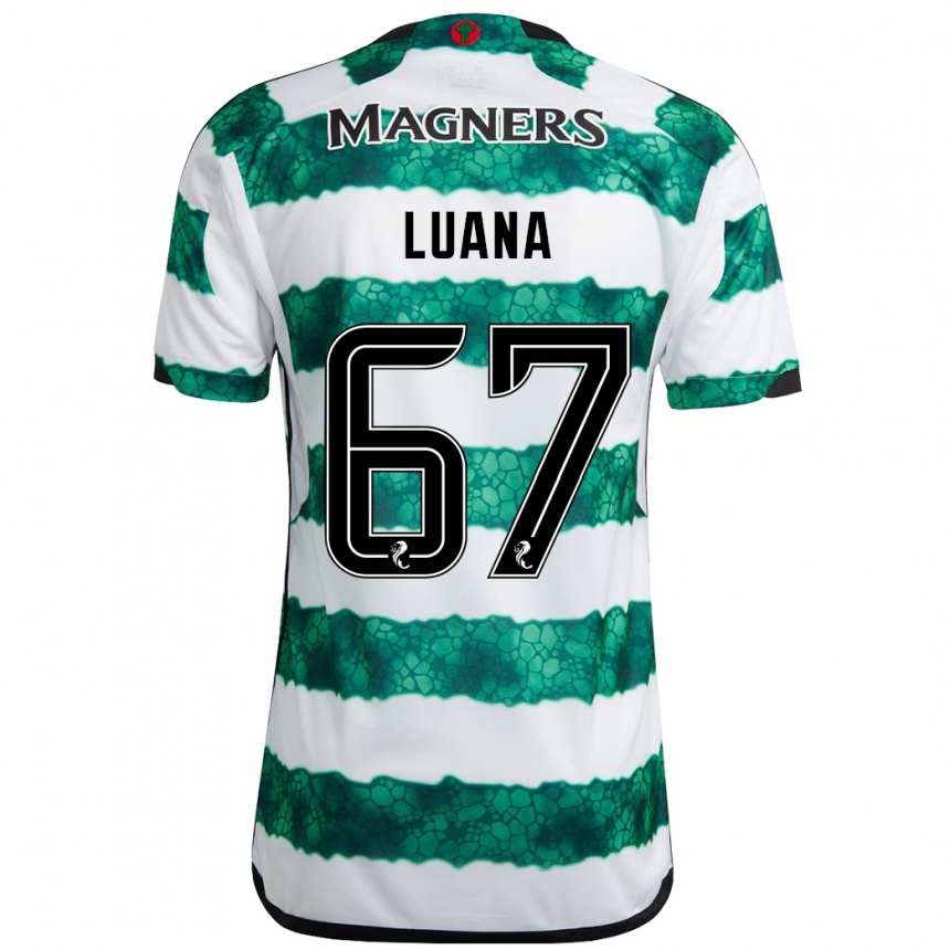 メンズフットボールルアナ・ムニョス#67緑ホームシャツ2023/24ジャージーユニフォーム