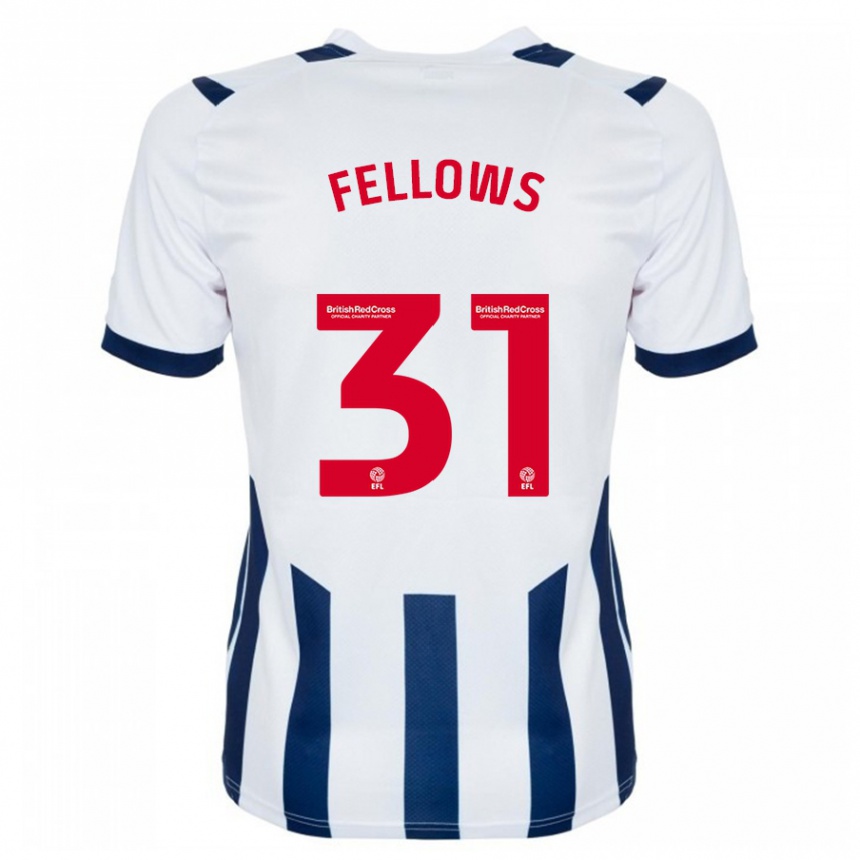 メンズフットボールトム・フェローズ#31白ホームシャツ2023/24ジャージーユニフォーム