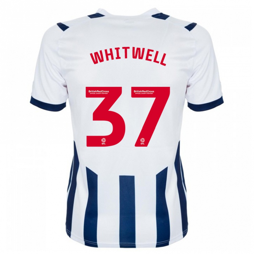 メンズフットボールハリー・ウィトウェル#37白ホームシャツ2023/24ジャージーユニフォーム