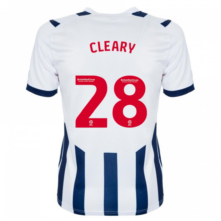 メンズフットボールレイエス・クリアリー#28白ホームシャツ2023/24ジャージーユニフォーム
